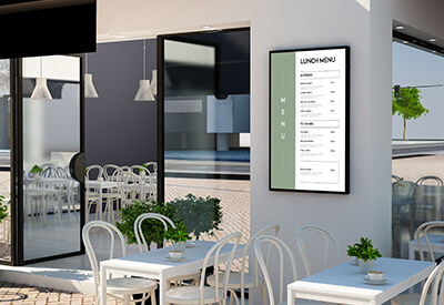 Digital Signage Restaurant Sectors